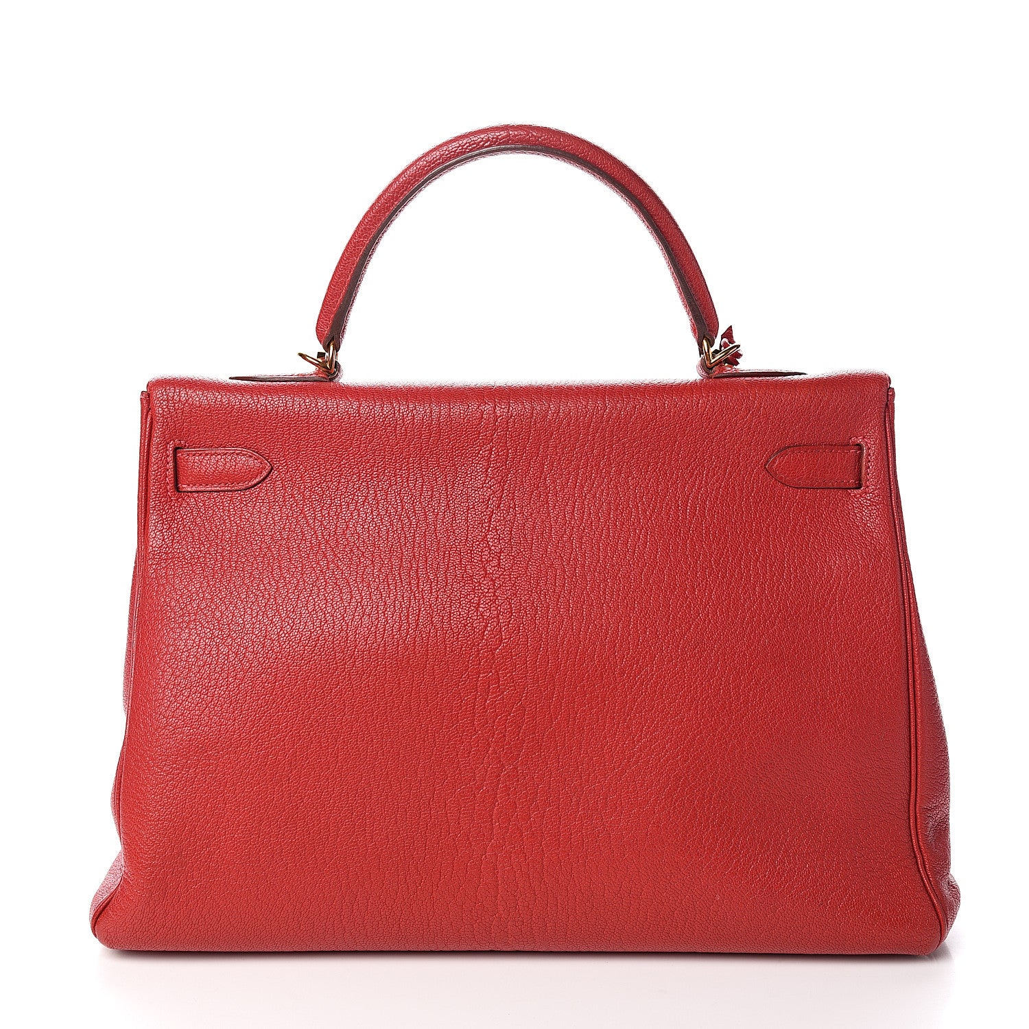 Hermes Chevre De Coromandel Kelly Retourne 35 Rouge Vif 2 of 32