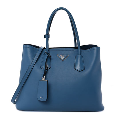 Prada City Calfskin Large Double Bag Avio 1 of 7