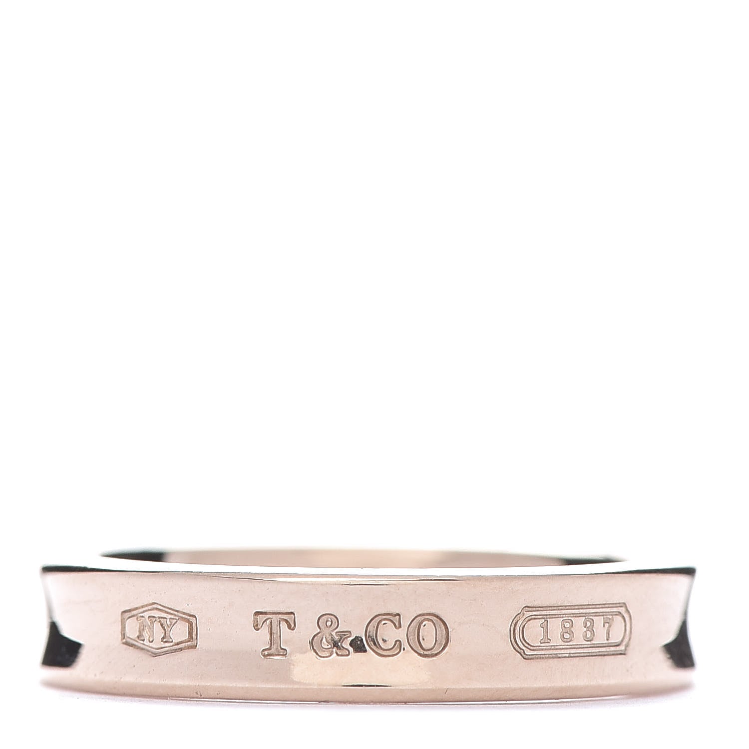 Tiffany Rubedo Narrow 1837 Band Ring 52 6 1 of 5