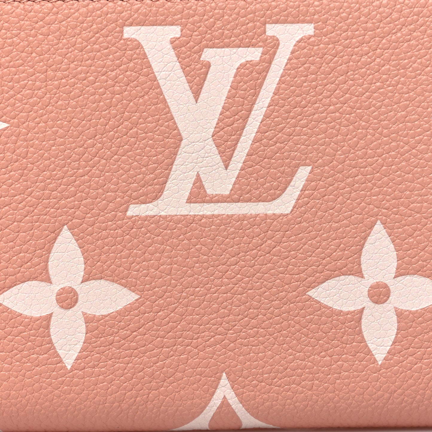 Empreinte Monogram Giant Zippy Wallet Rose Trianon Creme