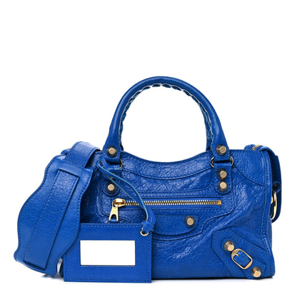 Balenciaga Agneau Giant 12 Gold Hardware Mini City Bleu Lazuli 1 of 14