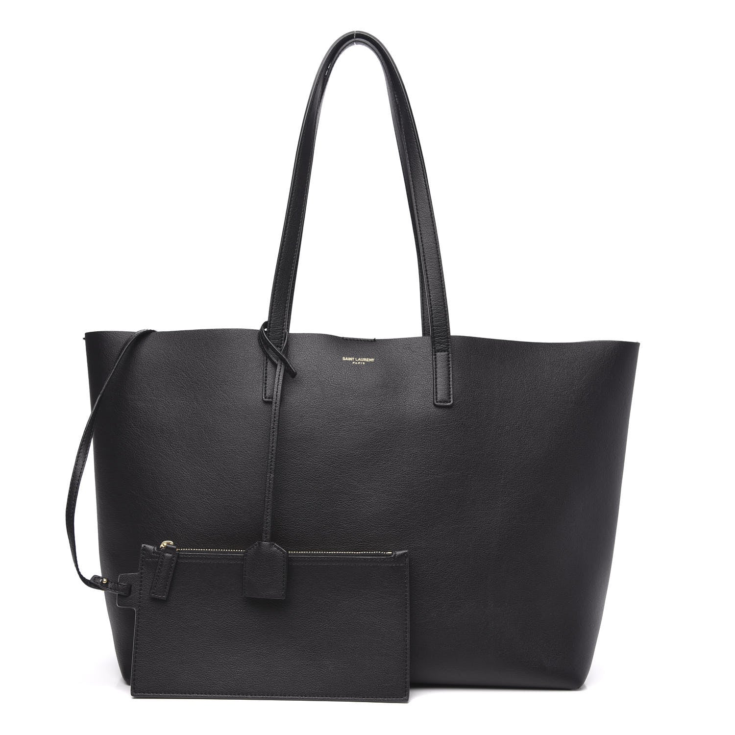 Saint Laurent Calfskin Large Shopping Tote Black 1 of 10