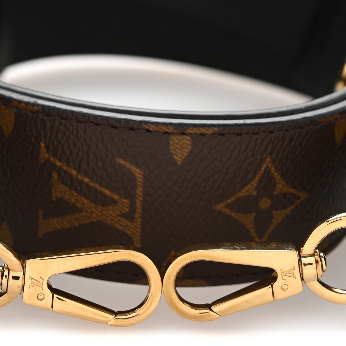 Monogram Adjustable Bandouliere Shoulder Strap Black