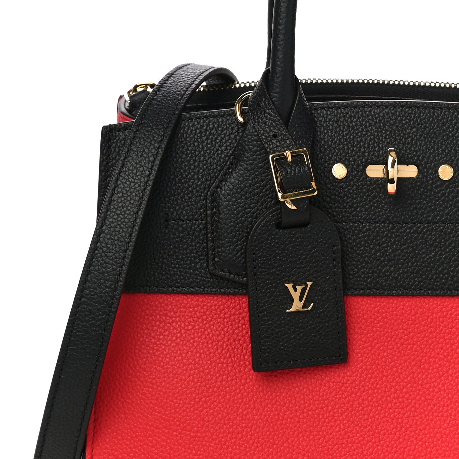 Louis Vuitton Taurillon City Steamer PM Black Rouge 7 of 9