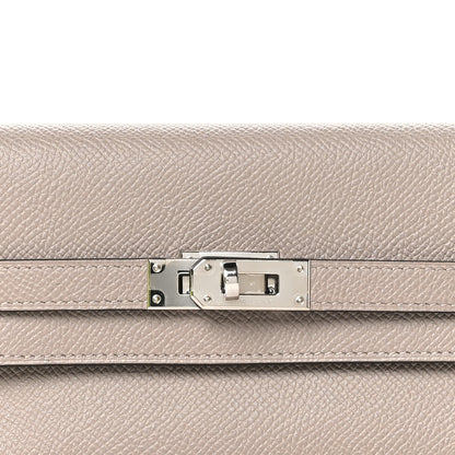 Hermes Epsom Verso Medium Kelly Wallet Gris Asphalt Bleu Indigo 10 of 12