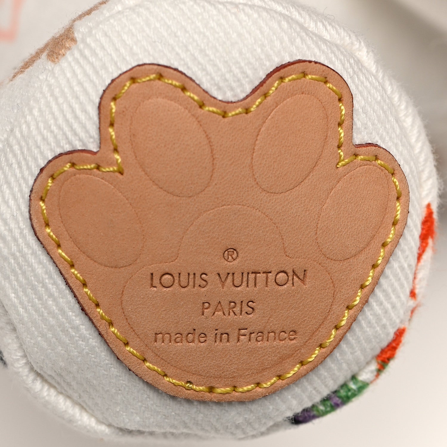 Louis Vuitton Cotton Monogram Print Doudou Tigre White Multicolor 5 of 7