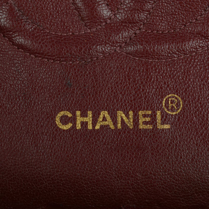 Chanel Lambskin Chevron Quilted Medium Double Flap Black 6 of 9