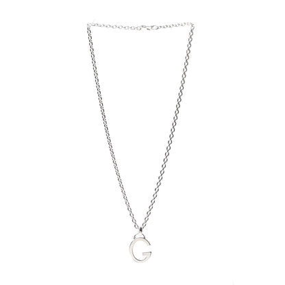 Gucci Sterling Silver Charlotte G Pendant Necklace 3 of 6