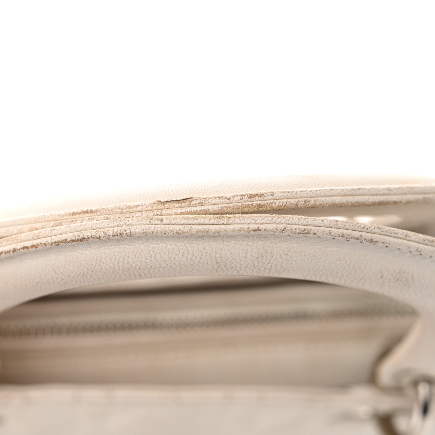 Lambskin Cannage Large Lady Dior White