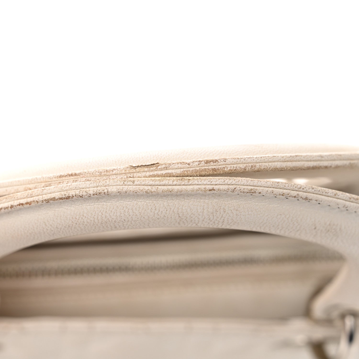 Christian Dior Lambskin Cannage Large Lady Dior White 18 of 24