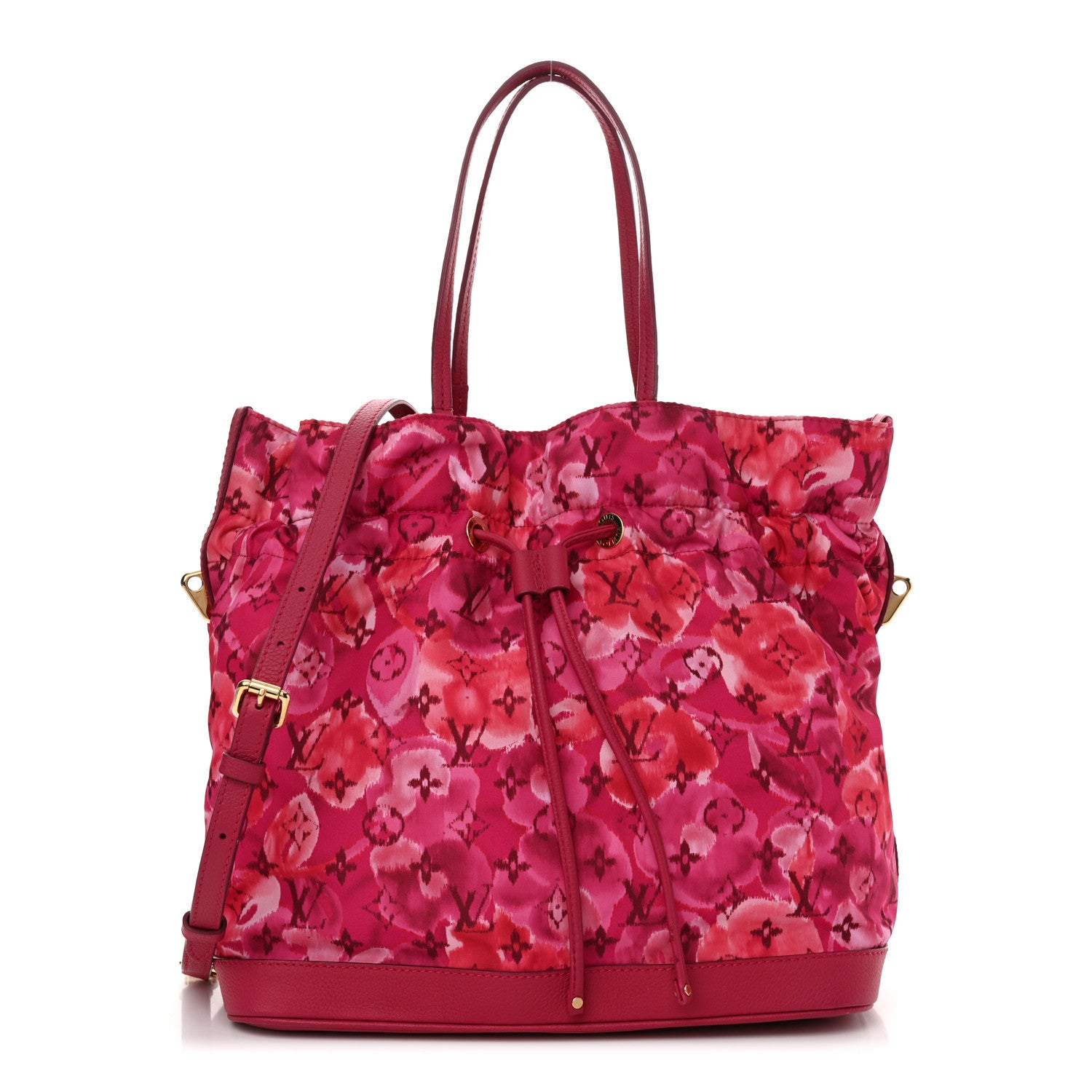 Louis Vuitton Nylon Monogram Ikat Noefull MM Rose Indien 1 of 11