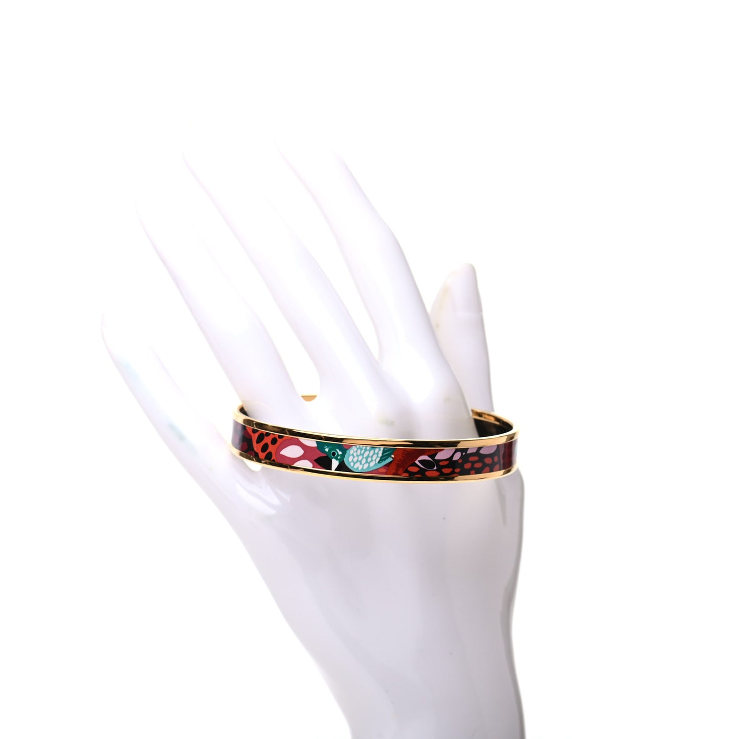 Enamel Printed Narrow Jungle Of Eden Bracelet 70 Rose Couture