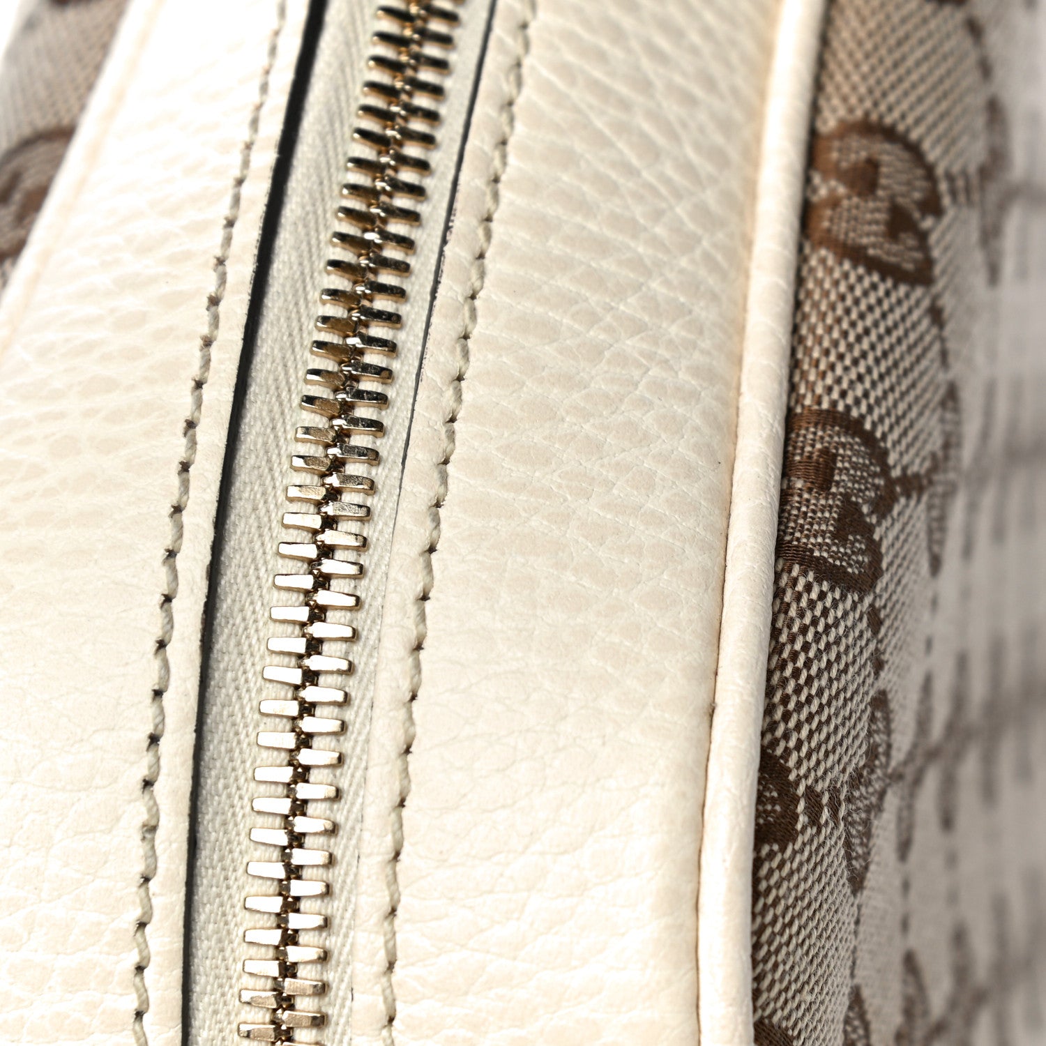 Gucci Monogram Dollar Calfskin Mini Bree Messenger Bag Beige Ebony Avoire 14 of 14