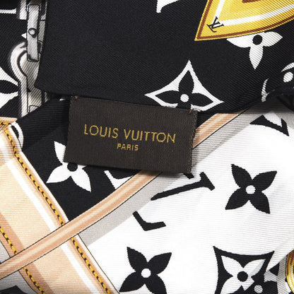 Louis Vuitton Silk Monogram Confidential Bandeau Black 3 of 6