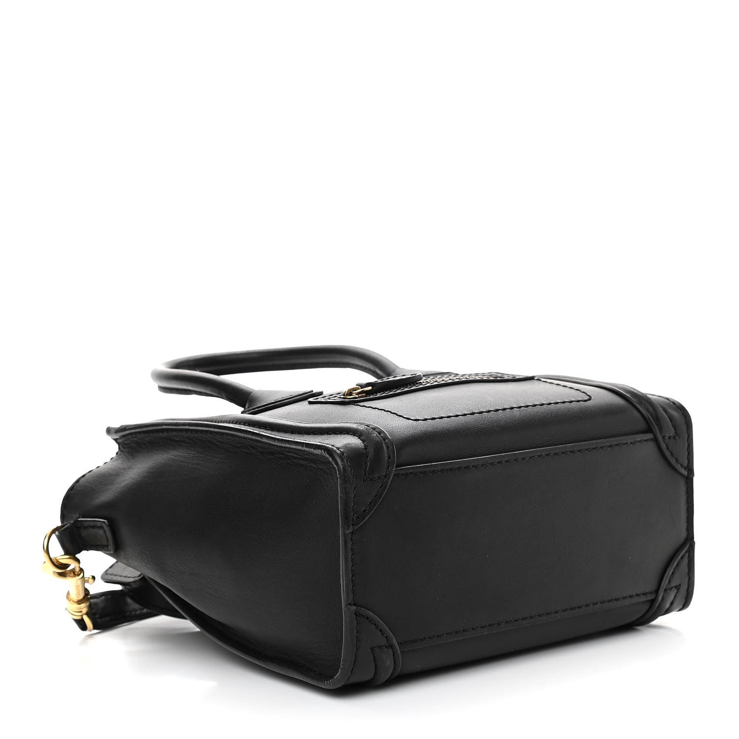 Celine Smooth Calfskin Nano Luggage Black 4 of 10