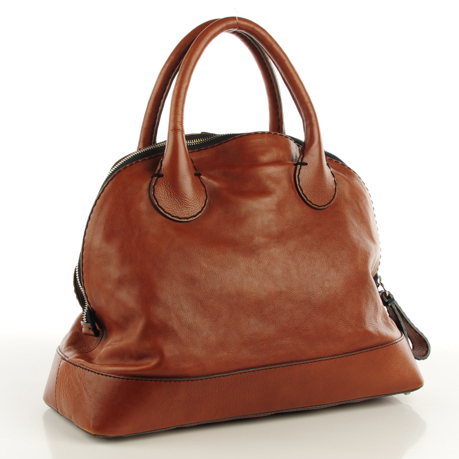 Chloe Calfskin Edith Dome Bowler Muscade 3 of 8