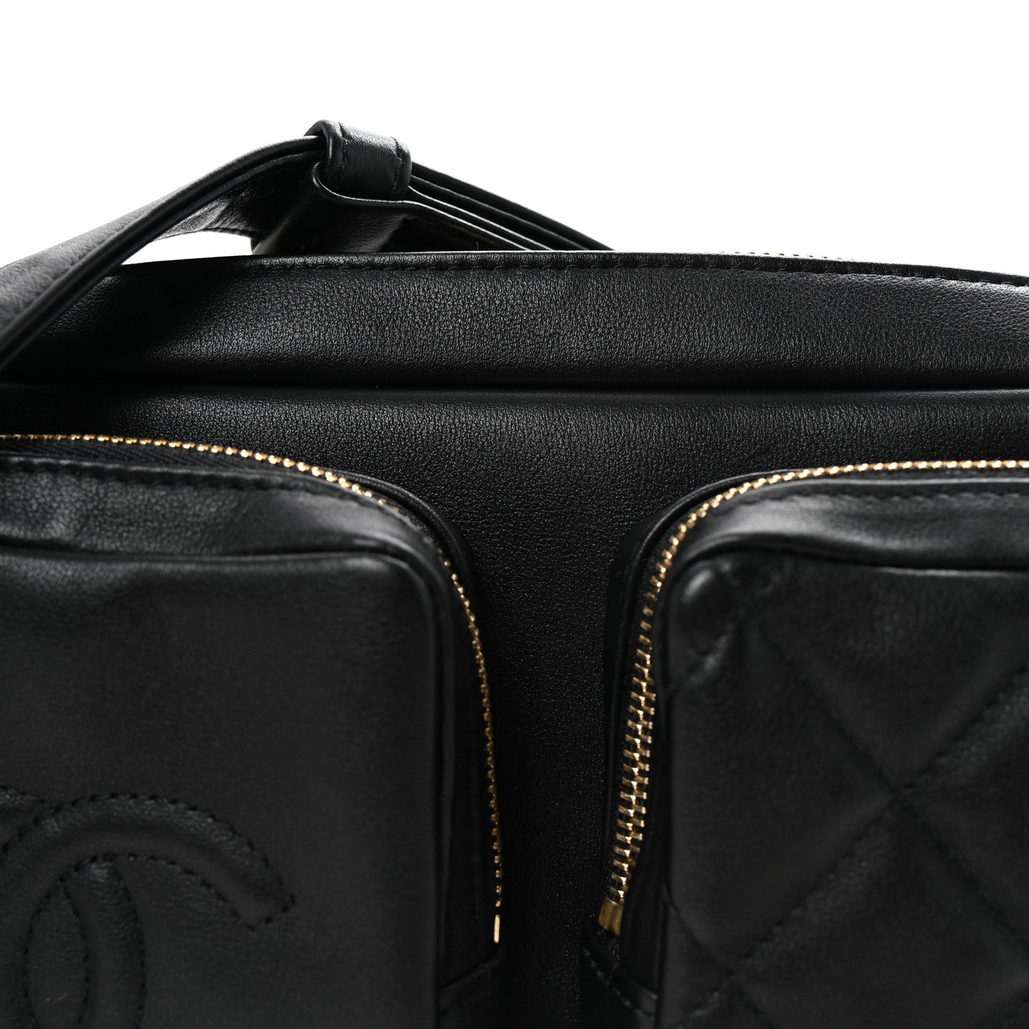 Chanel Calfskin Quilted Large Camera Case Black 8 of 10