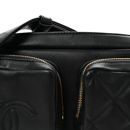 Chanel Calfskin Quilted Large Camera Case Black 8 of 10
