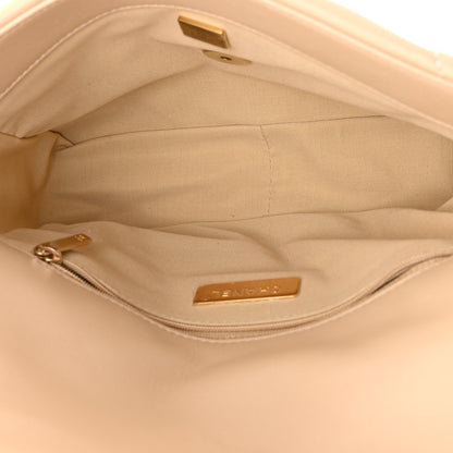 Chanel Lambskin Quilted Medium Chanel 19 Flap Beige 5 of 11