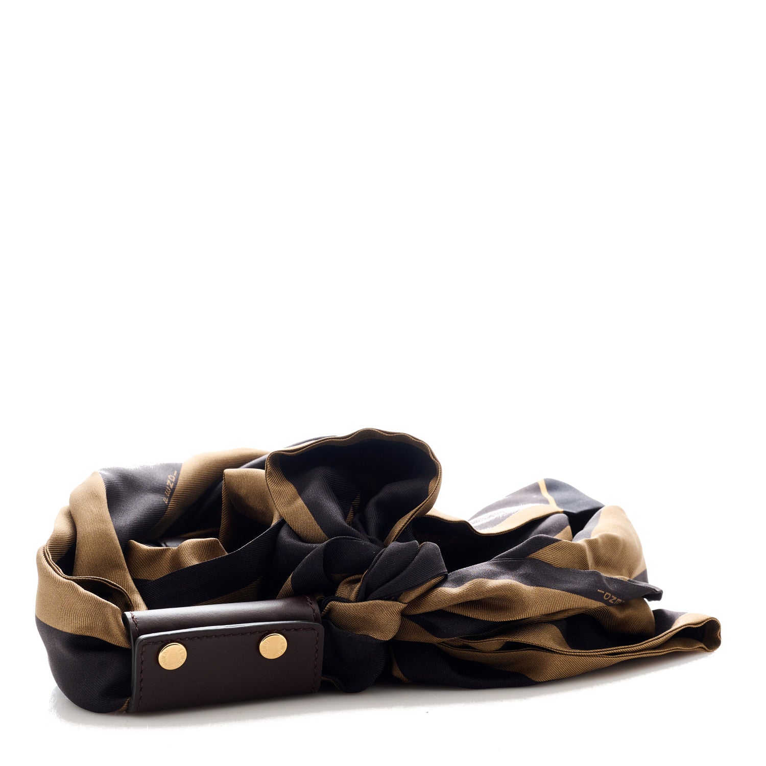 Fendi Silk Calfskin Strap You Tobacco Moro Ebano 2 of 7