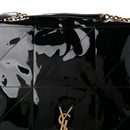 Saint Laurent Patent Matelasse Monogram Large Jamie 4.3 Black 8 of 10