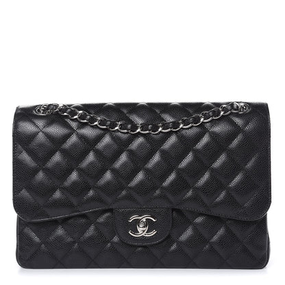 Chanel Caviar Quilted Jumbo Double Flap Black 1 of 10