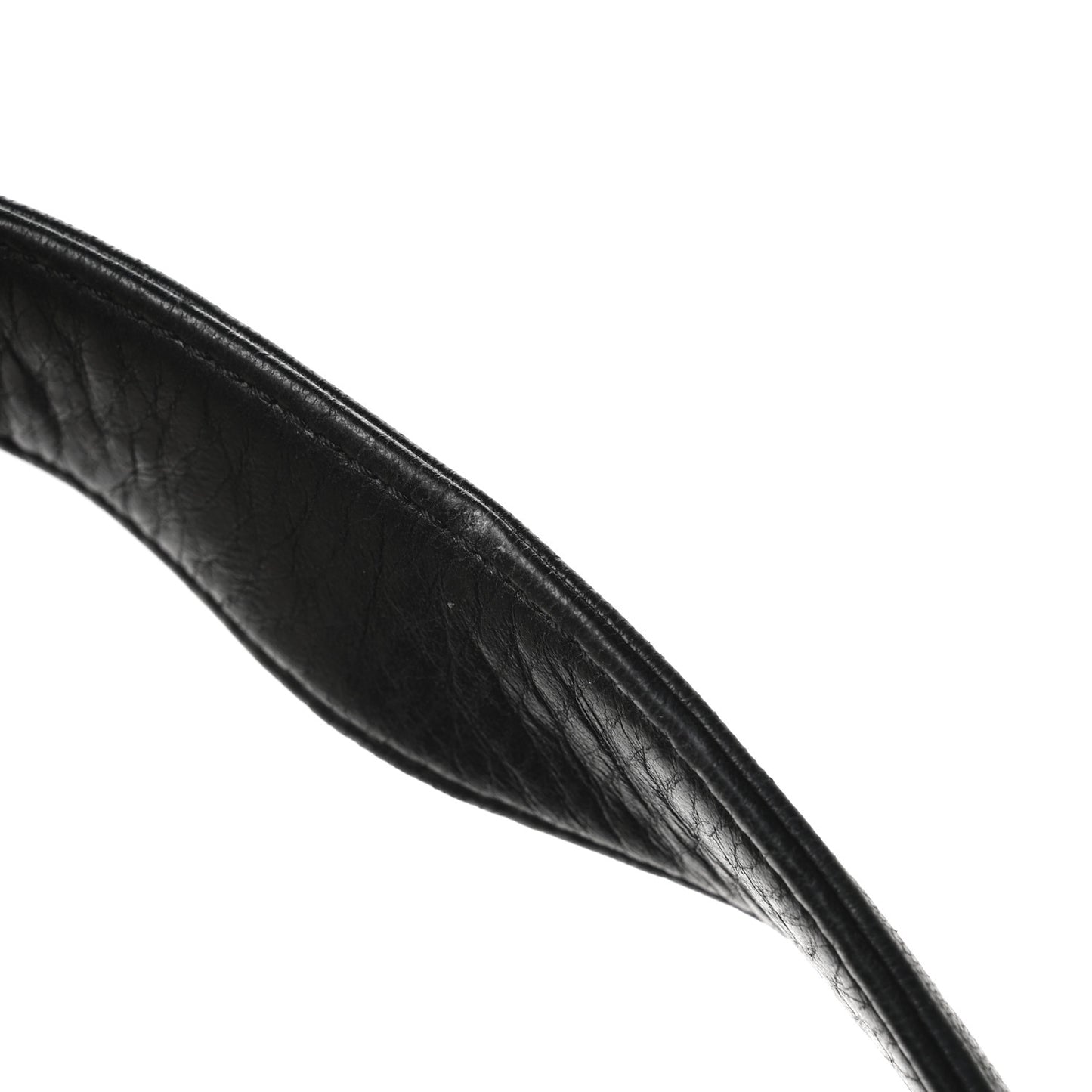 Lambskin Stitched Medium Ultimate Soft Tote Black