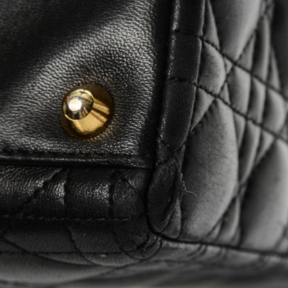 Christian Dior Vintage Lambskin Cannage Large Lady Dior Black 13 of 14