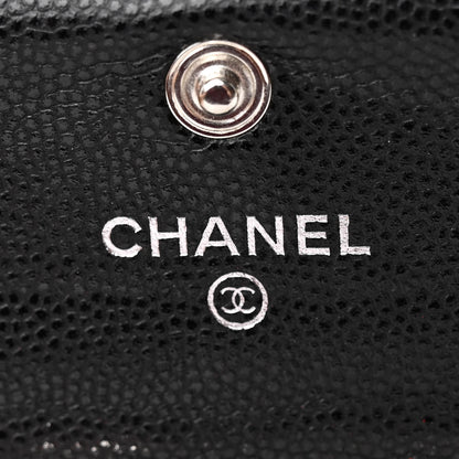 Chanel Caviar Quilted Boy Flap Card Holder Black 6 of 10