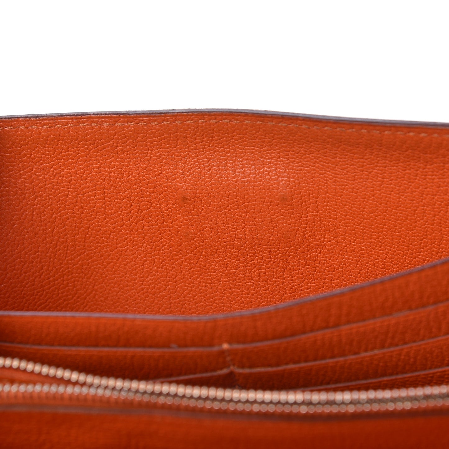 Chevre Mysore Kelly Longue Wallet Orange