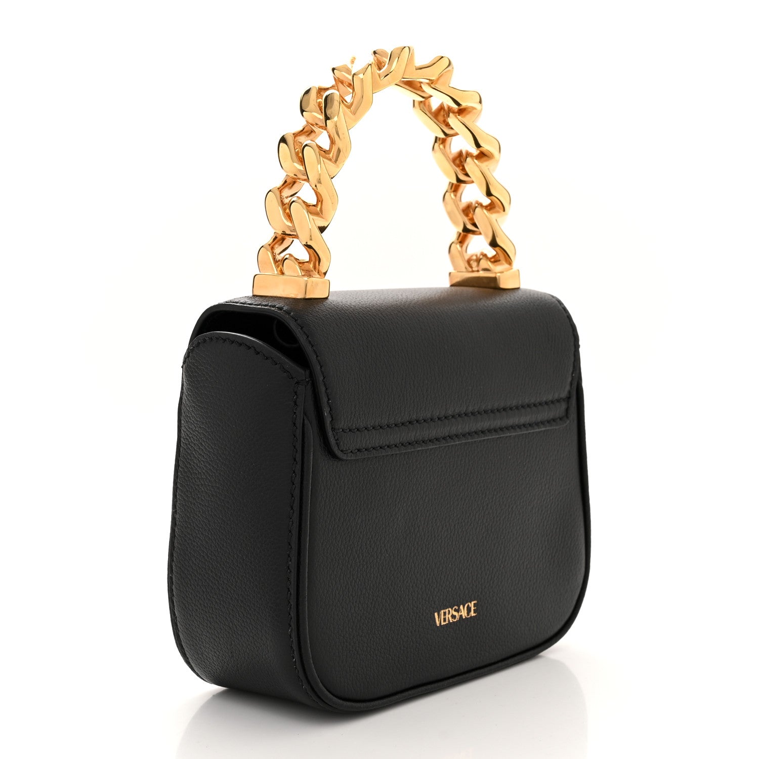 Versace Grained Calfskin Mini La Medusa Bag Black 3 of 11