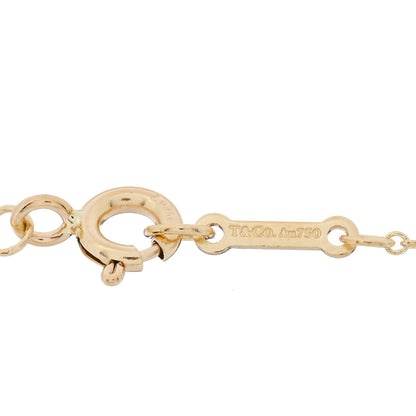 Tiffany 18K Yellow Gold Diamond Paloma Picasso Double Loving Heart Pendant Bracelet 3 of 3