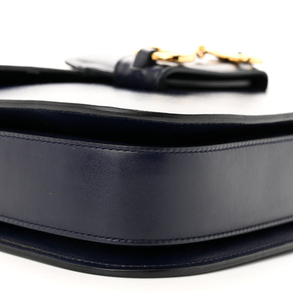Gucci Calfskin Web Horsebit 1955 Shoulder Bag Blue 9 of 11