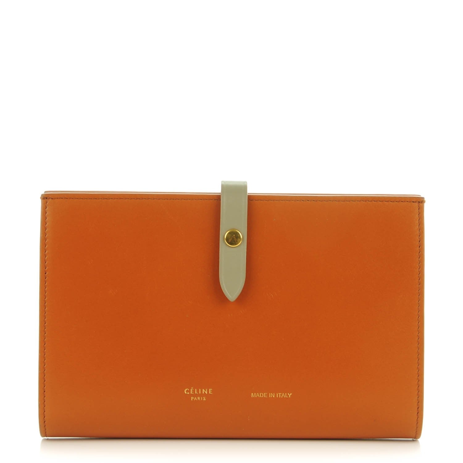 Celine Shiny Calfskin Palmelato Large Multifunction Strap Wallet Tawny 1 of 9