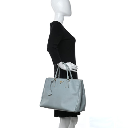 Prada Saffiano Lux Large Tote Lago 2 of 11