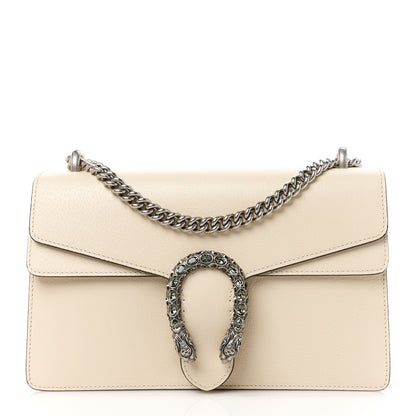 Gucci Textured Calfskin Crystal Small Dionysus Shoulder Bag Mystic White 1 of 12