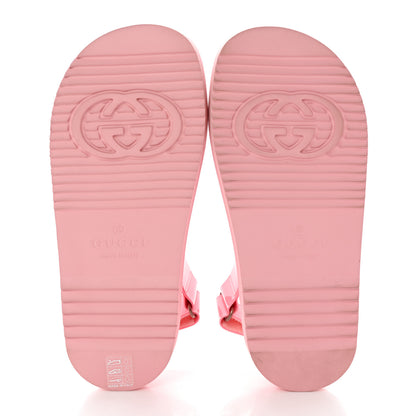 Gucci Rubber Mini Double G Womens Isla Dad Sandals 37 Wild Rose 5 of 11