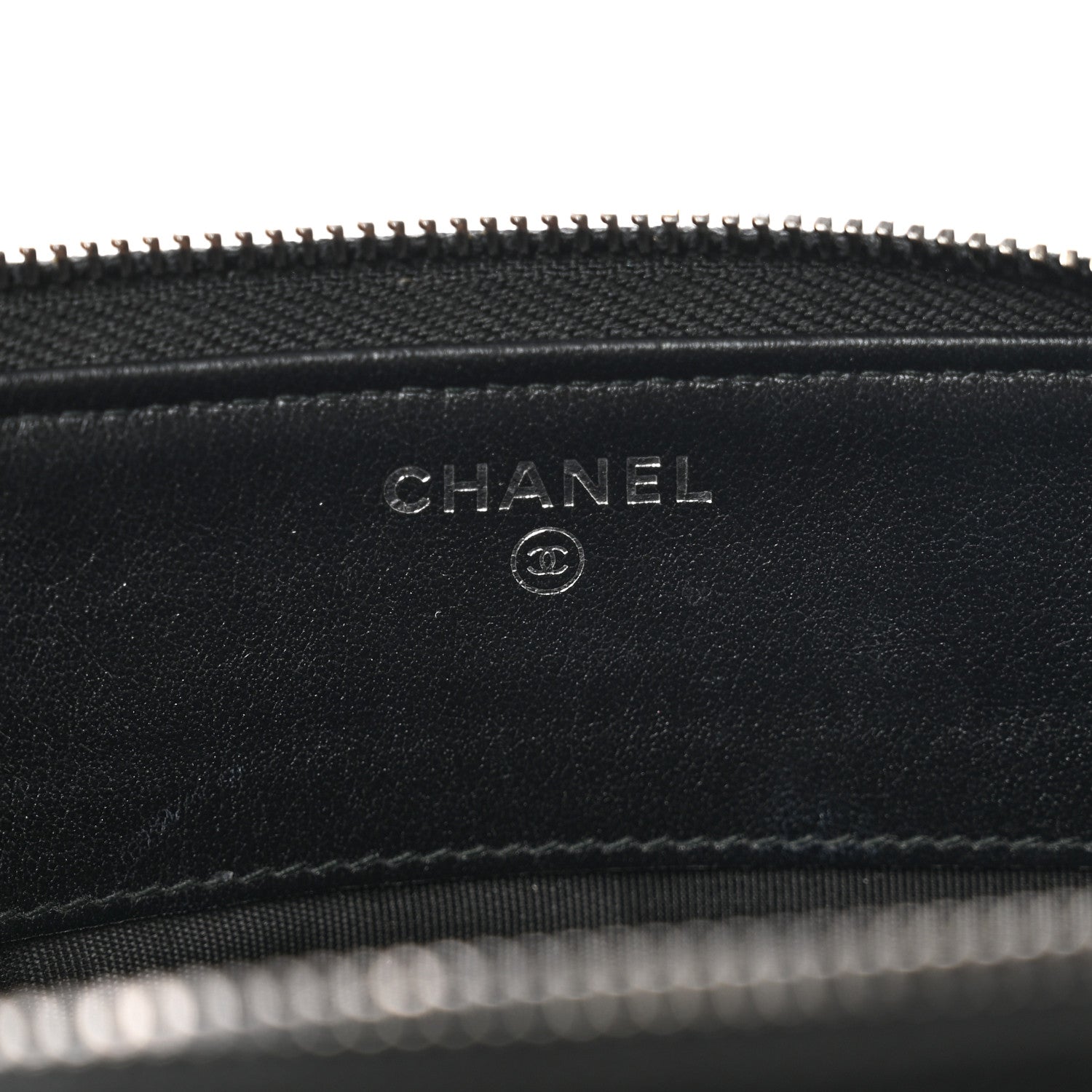 Chanel Caviar Chevron Quilted Small Zipped Boy Pouch Black 5 of 6