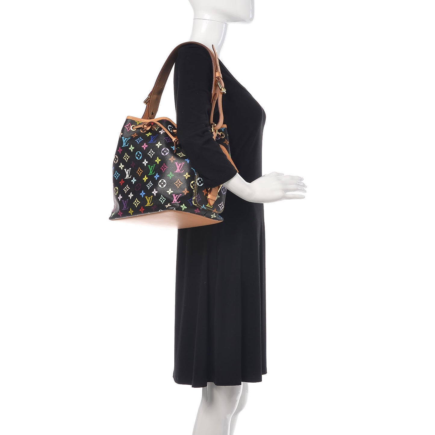 Monogram Multicolor Petit Noe Black