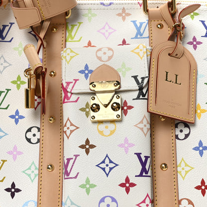 Louis Vuitton LV X TM Monogram Multicolor Keepall Bandouliere 45 White 7 of 9