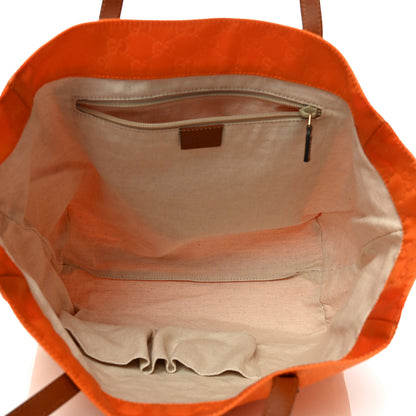 Gucci Nylon Monogram Medium Tote Orange 5 of 17