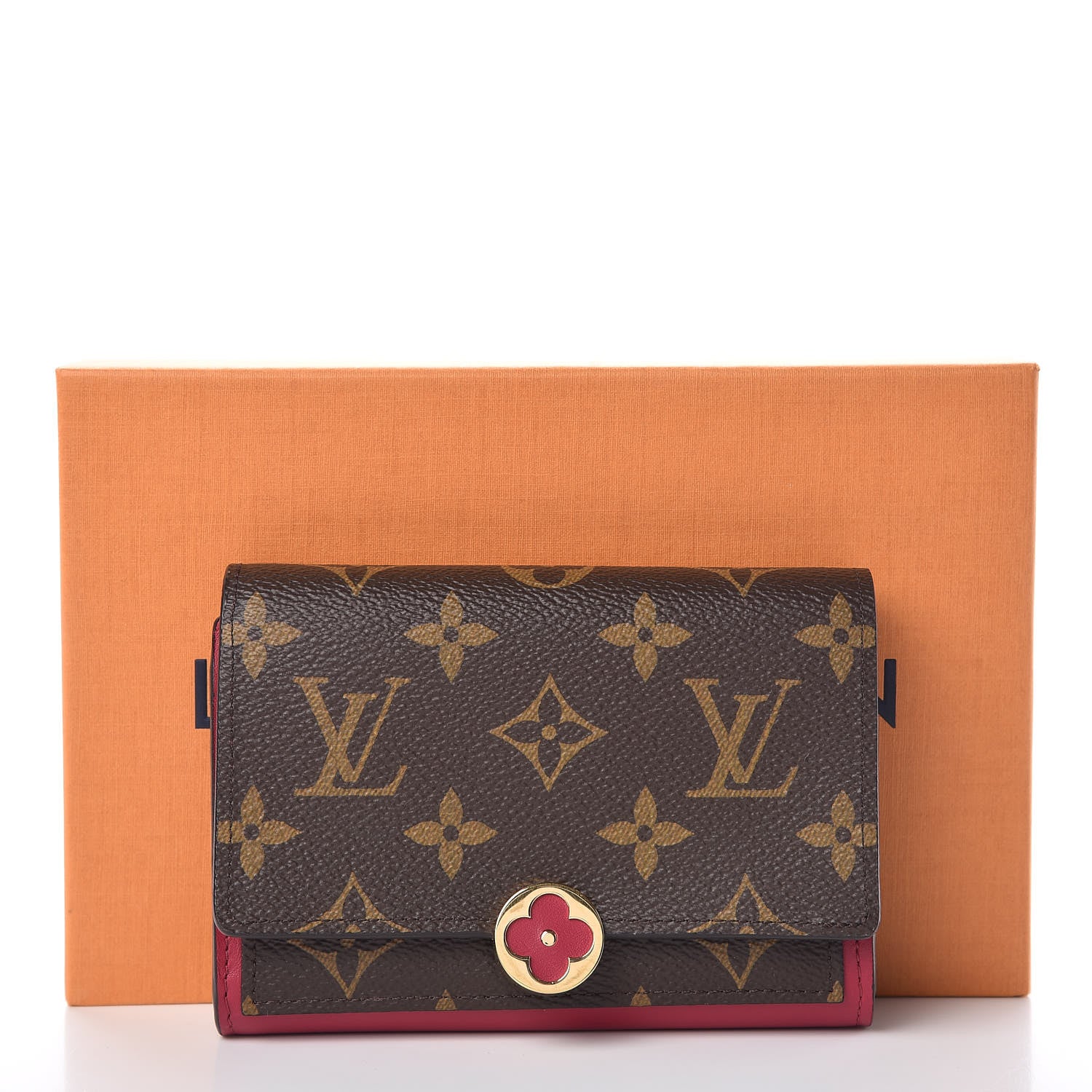Louis Vuitton Monogram Flore Compact Wallet Fuchsia 8 of 8