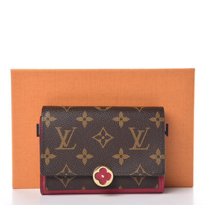 Louis Vuitton Monogram Flore Compact Wallet Fuchsia 8 of 8