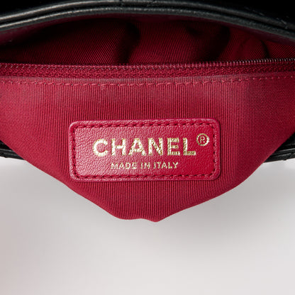 Chanel Lambskin Quilted Small La Parisienne Top Handle Flap Black 7 of 11