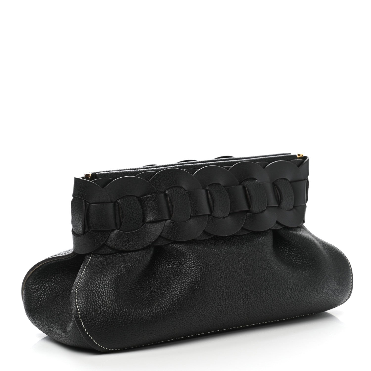 Chloe Grained Calfskin Darryl Clutch Black 3 of 8