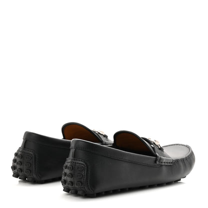 Gucci Soft Clove Calfskin Mens Horsebit Driver Loafers 9.5 Black 5 of 10