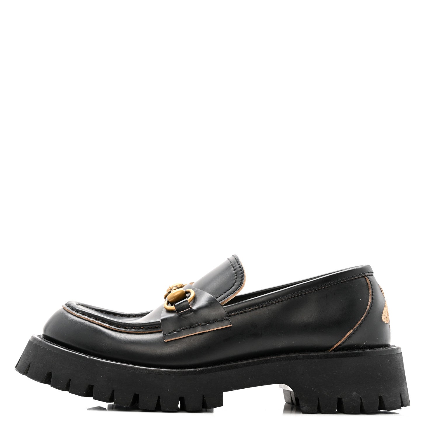 Gucci Cordovan Lux Womens Harald Horsebit 25mm Platform Loafers 40 Black 37.5 Black 2 of 13