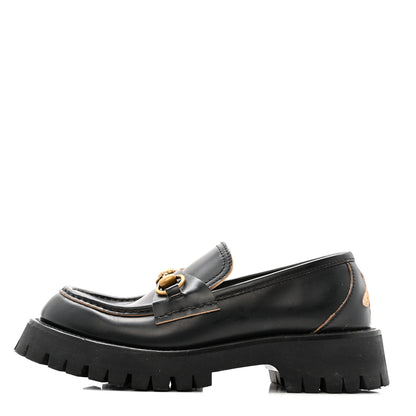 Gucci Cordovan Lux Womens Harald Horsebit 25mm Platform Loafers 40 Black 37.5 Black 2 of 13