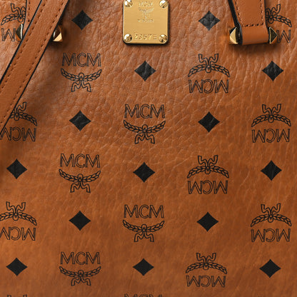 MCM Visetos Medium Half Moon Tote Cognac 8 of 14