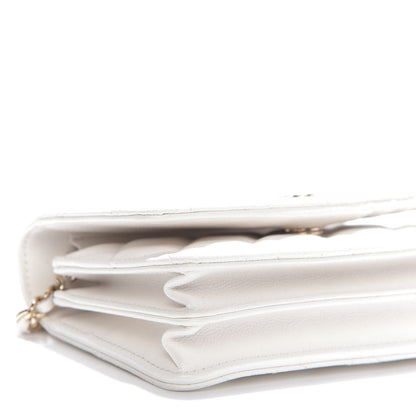 Chanel Caviar Quilted Mini Wallet On Chain WOC White 6 of 12